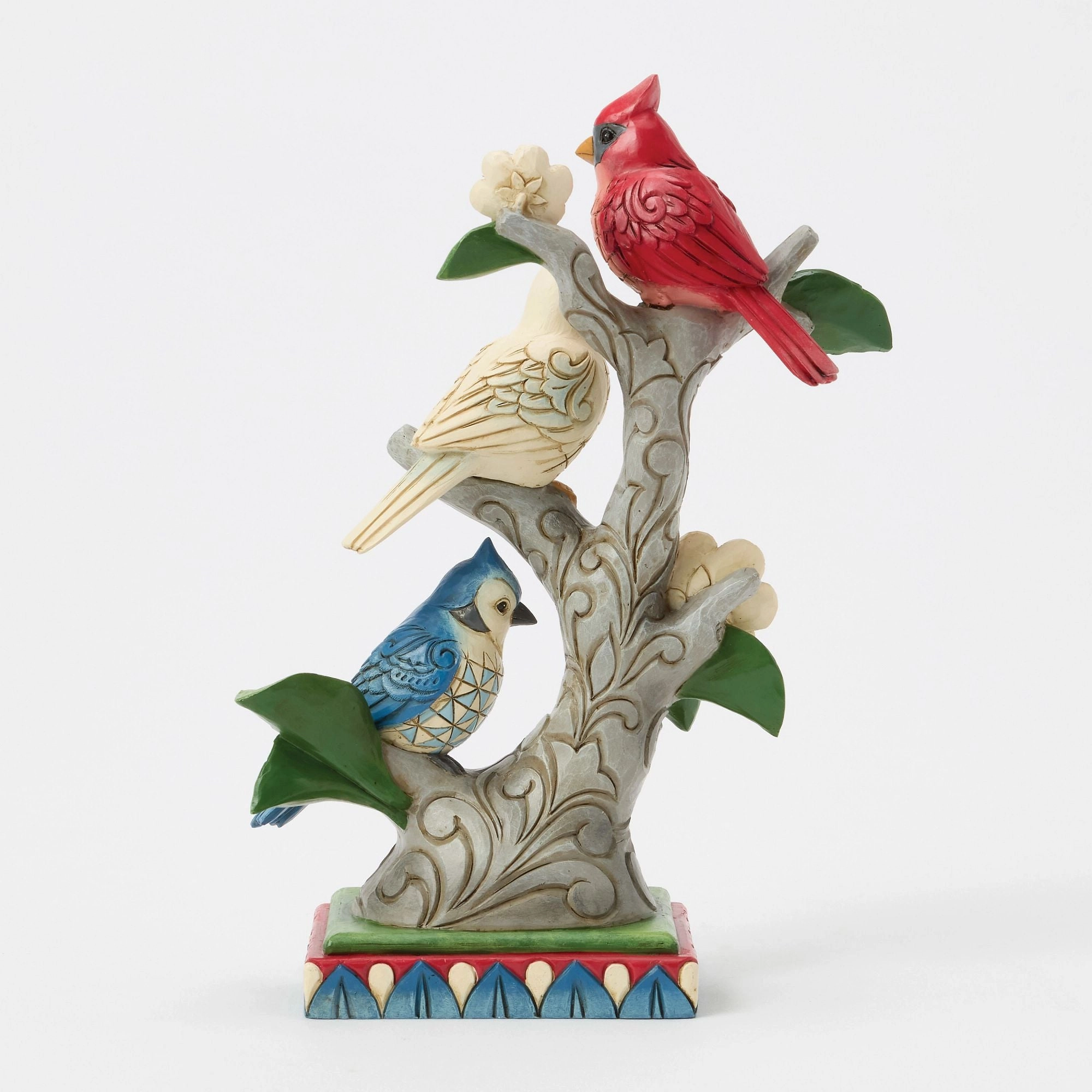 Patriotic Birds in Tree