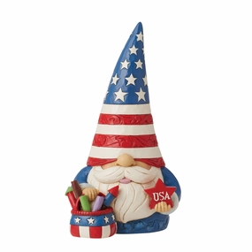 Patriotic Gnome Fireworks Fig figurines,decorative figurines,home accents