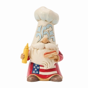 Patriotic Grilling Gnome Fig figurines,decorative figurines,home accents