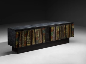 Paul Evans 'Deep Relief' Free-Standing Sideboard storage cabinet,organizer,furniture storage
