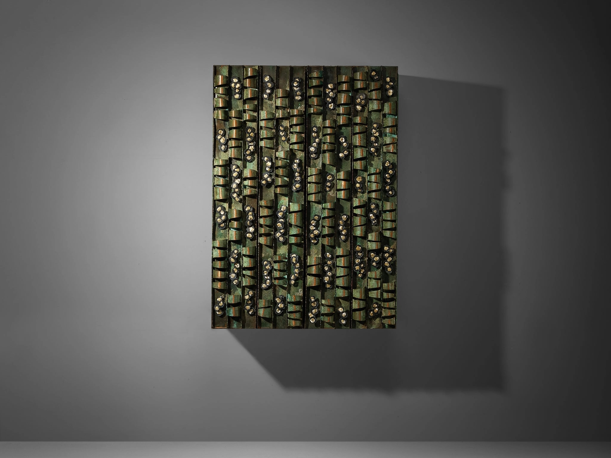 Paul Evans for Paul Evans Studio Early and Rare Loop Cabinet in Copper