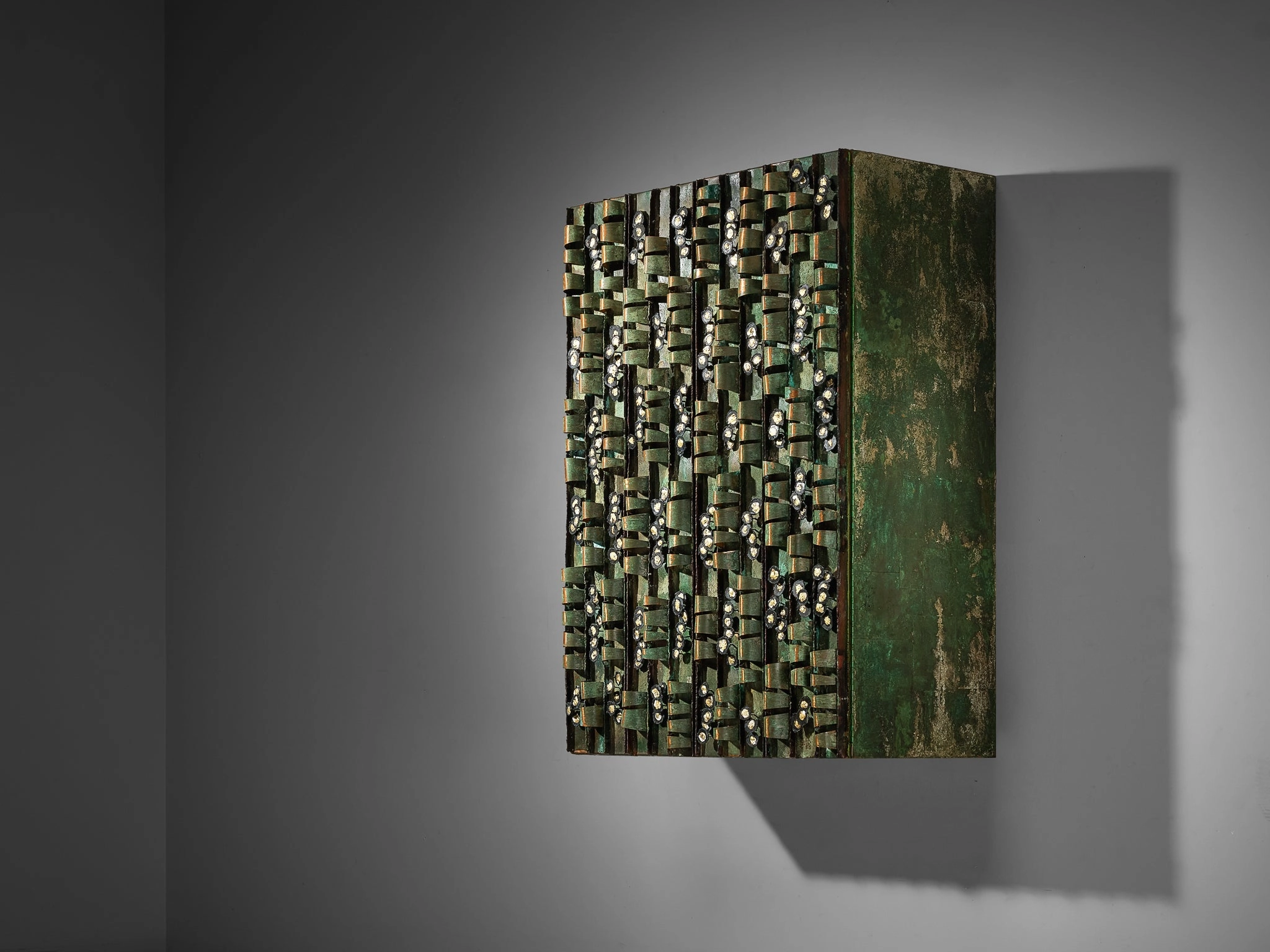 Paul Evans for Paul Evans Studio Early and Rare Loop Cabinet in Copper