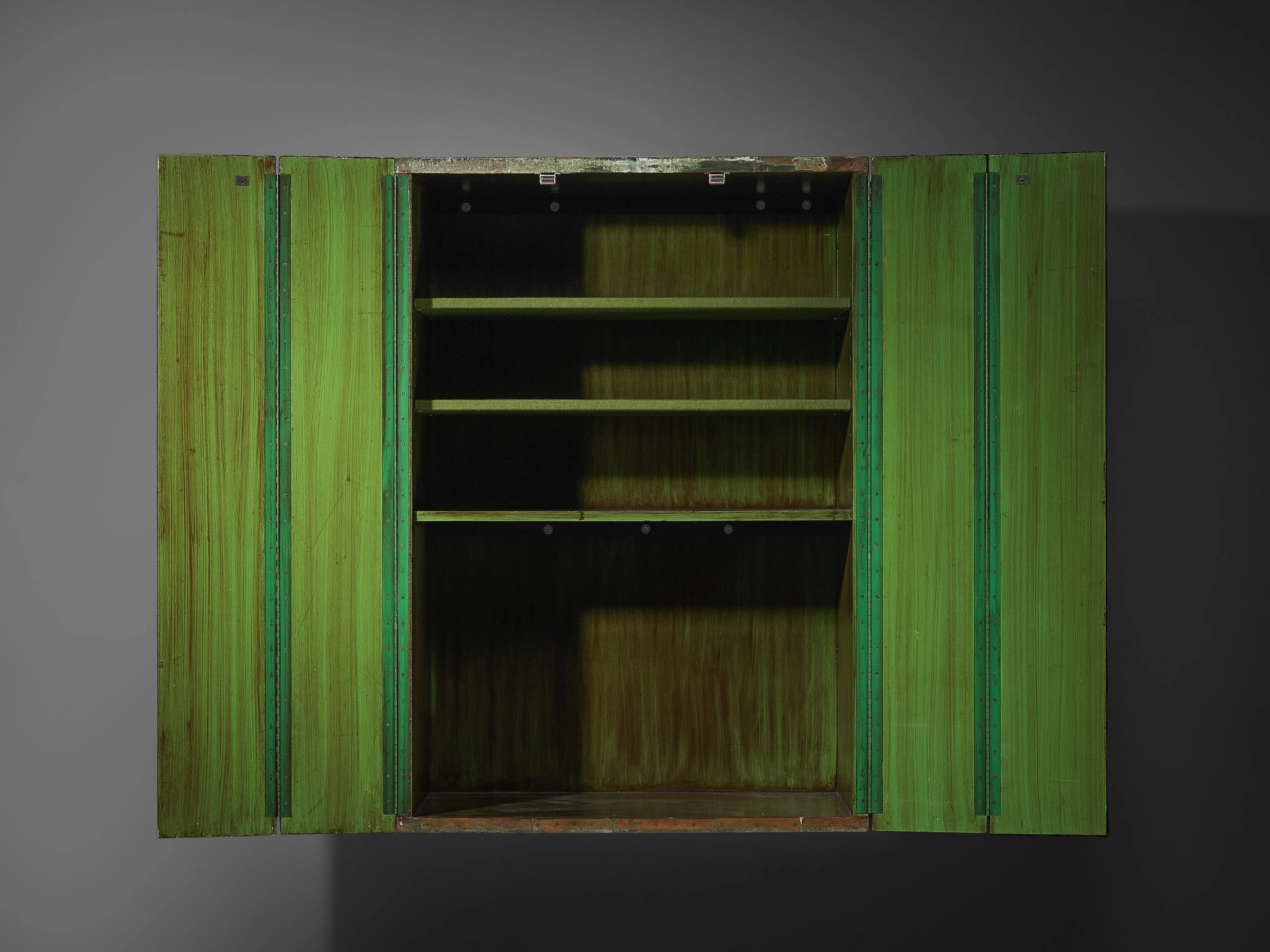 Paul Evans for Paul Evans Studio Early and Rare Loop Cabinet in Copper