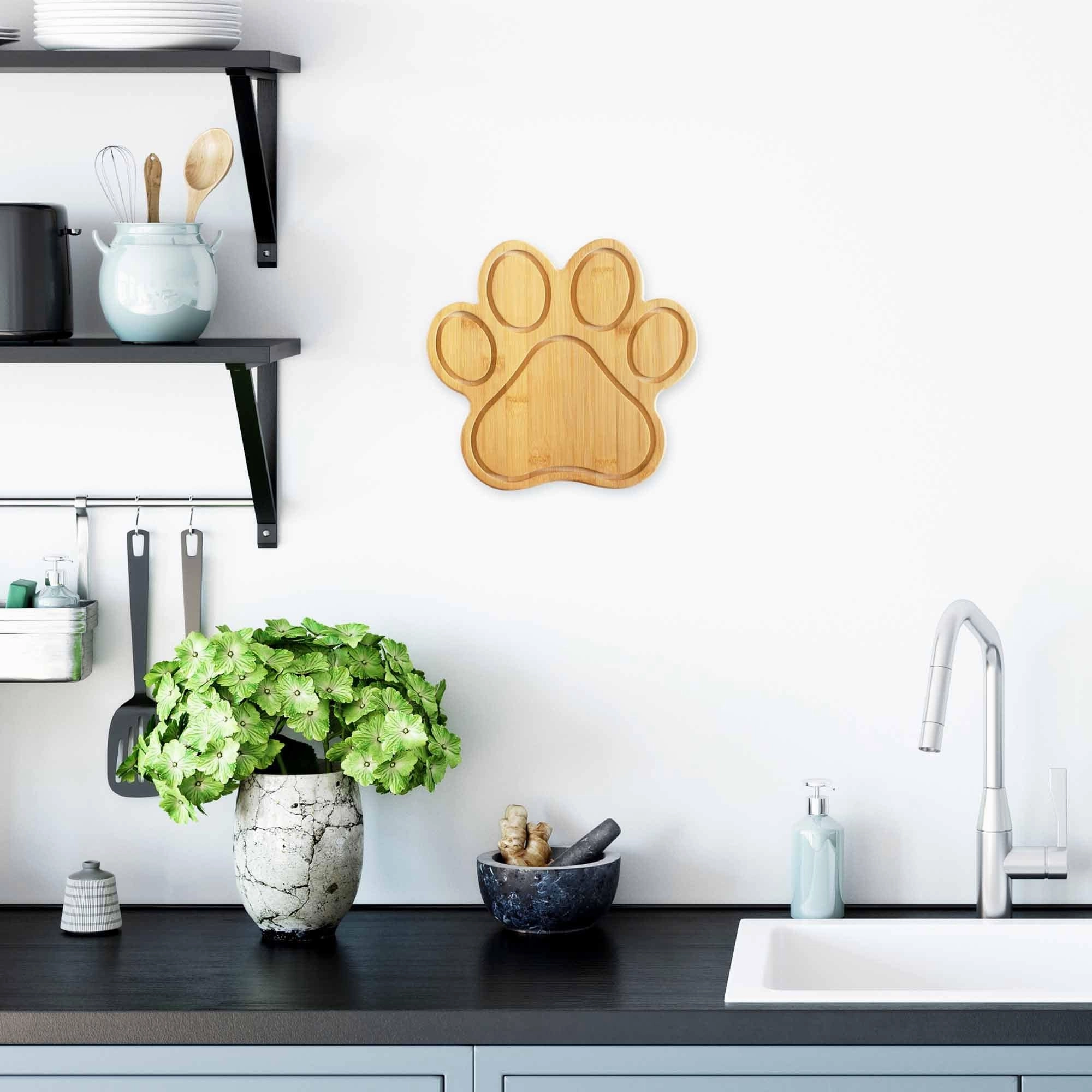 Paw Shaped Cutting Board, 11" x 10"