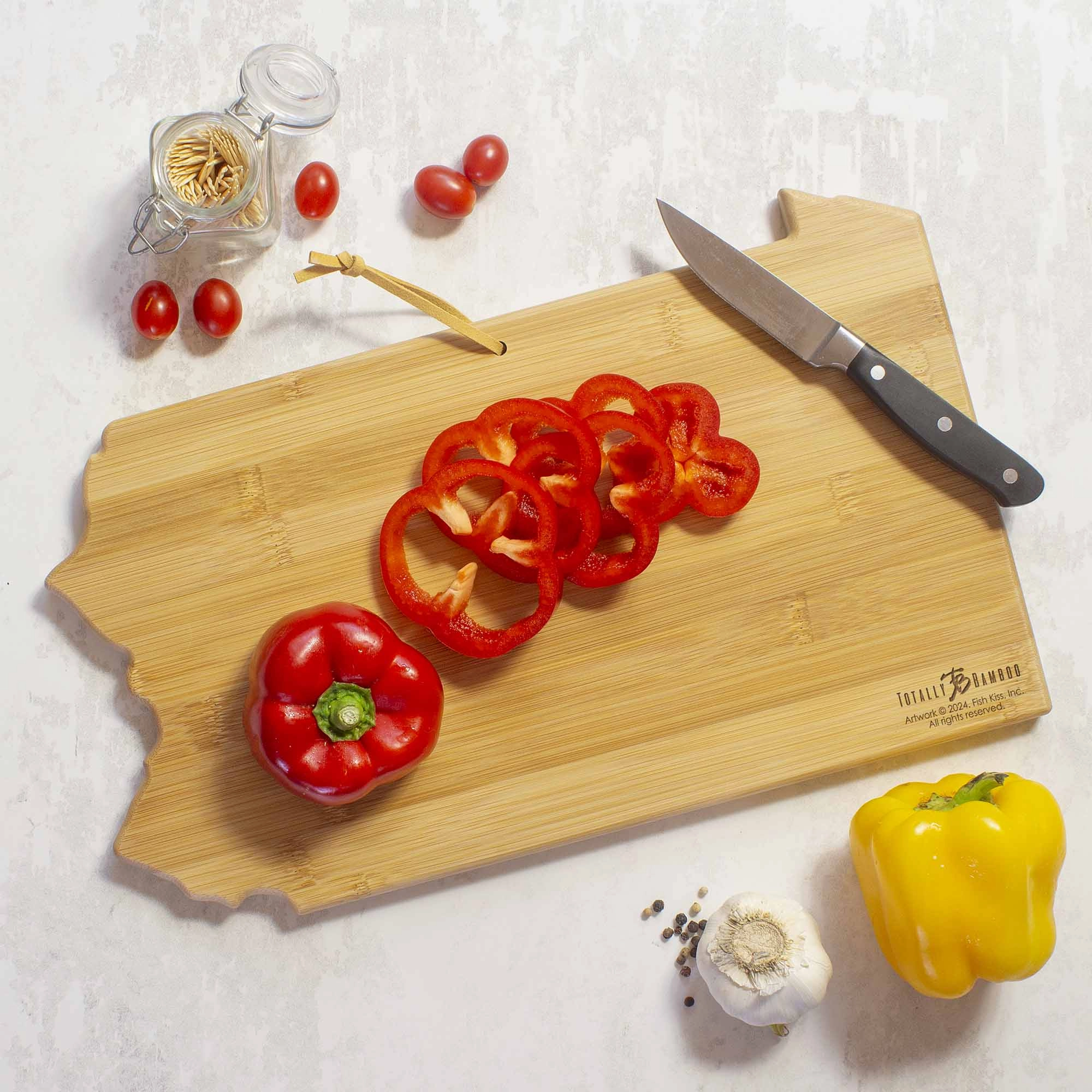 Pennsylvania Cutting Board with Artwork by Fish Kiss