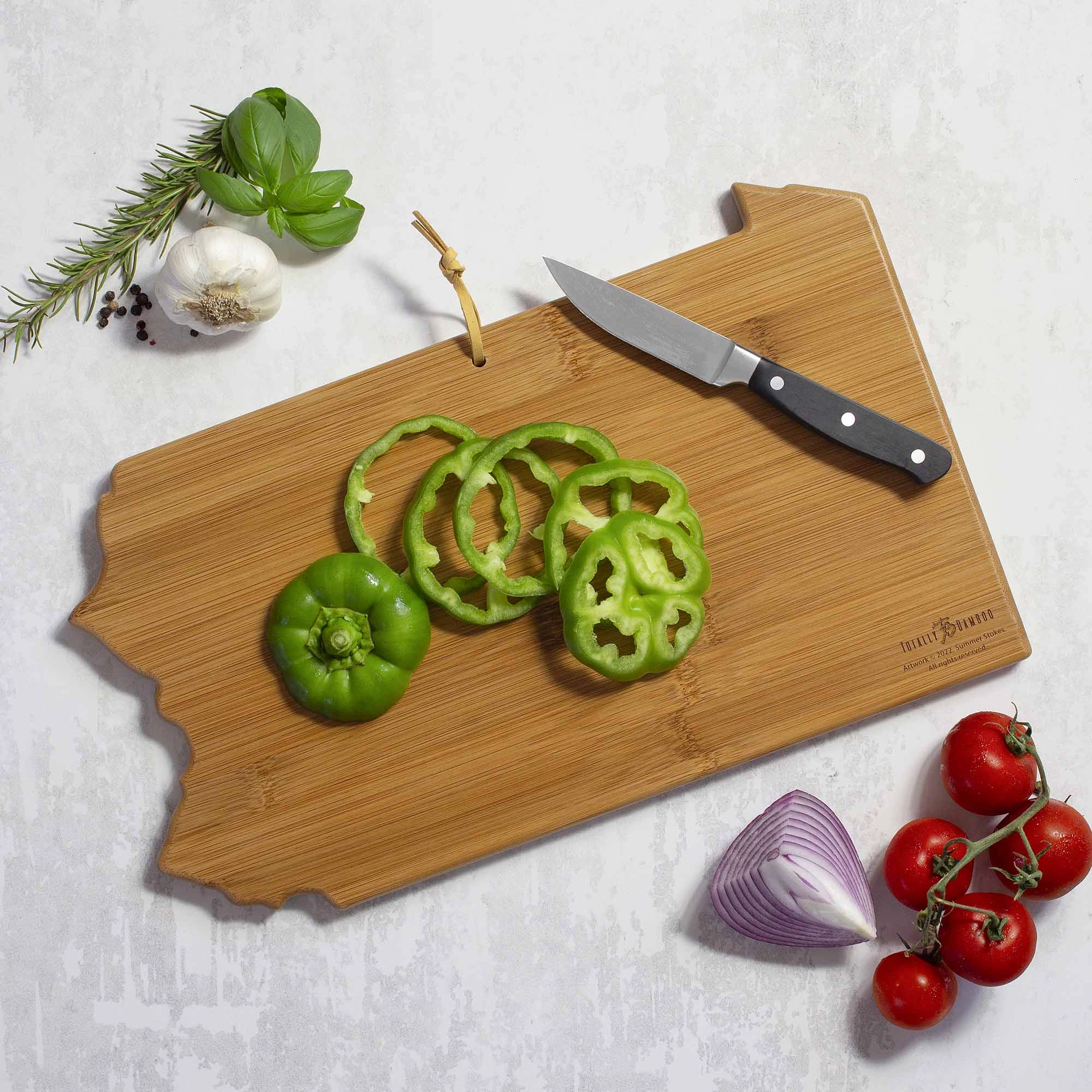 Pennsylvania Cutting Board with Artwork by Summer Stokes