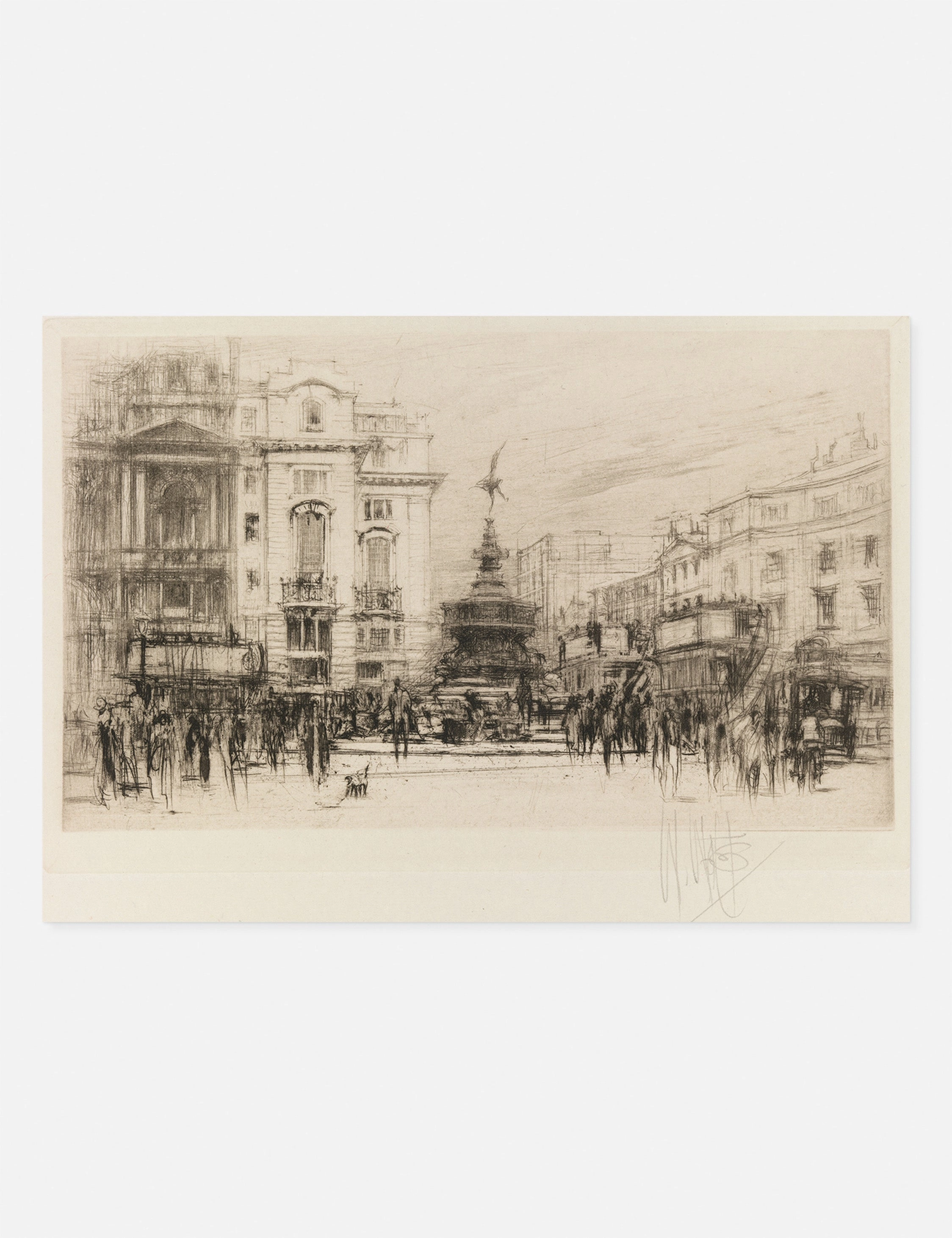 Piccadilly Circus (with Criterion Theatre) Print by William Walcot wall art,canvas print,home wall decor