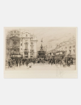 Piccadilly Circus (with Criterion Theatre) Print by William Walcot wall art,canvas print,home wall decor