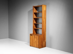 Pierre Chapo 'GO' Bookcase in Solid Elm storage cabinet,organizer,furniture storage