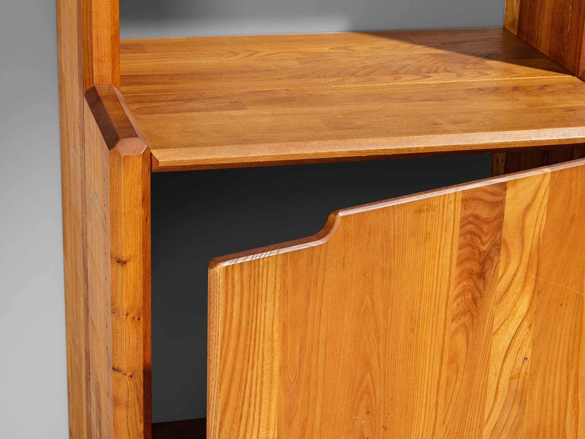 Pierre Chapo 'GO' Bookcase in Solid Elm