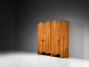 Pierre Chapo Custom Made 'Chlacc' Highboard in Elm storage cabinet,organizer,furniture storage