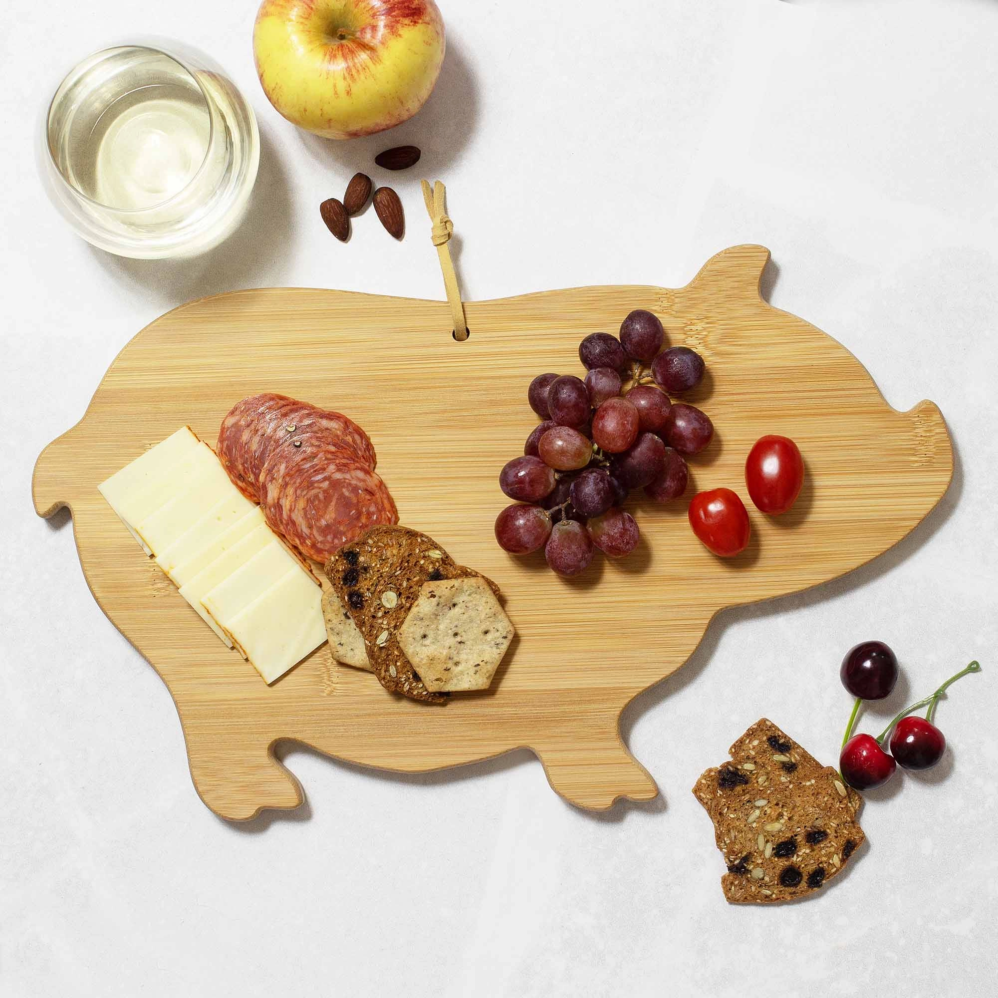 Pig Shaped Cutting Board, 15-5/8" x 9-1/2"