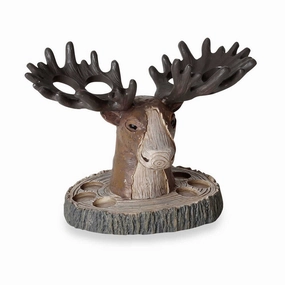 Pine Lodge Hand-crafted Moose Head Tooth Brush Holder toothbrush holder,bathroom cup,bathroom organizer