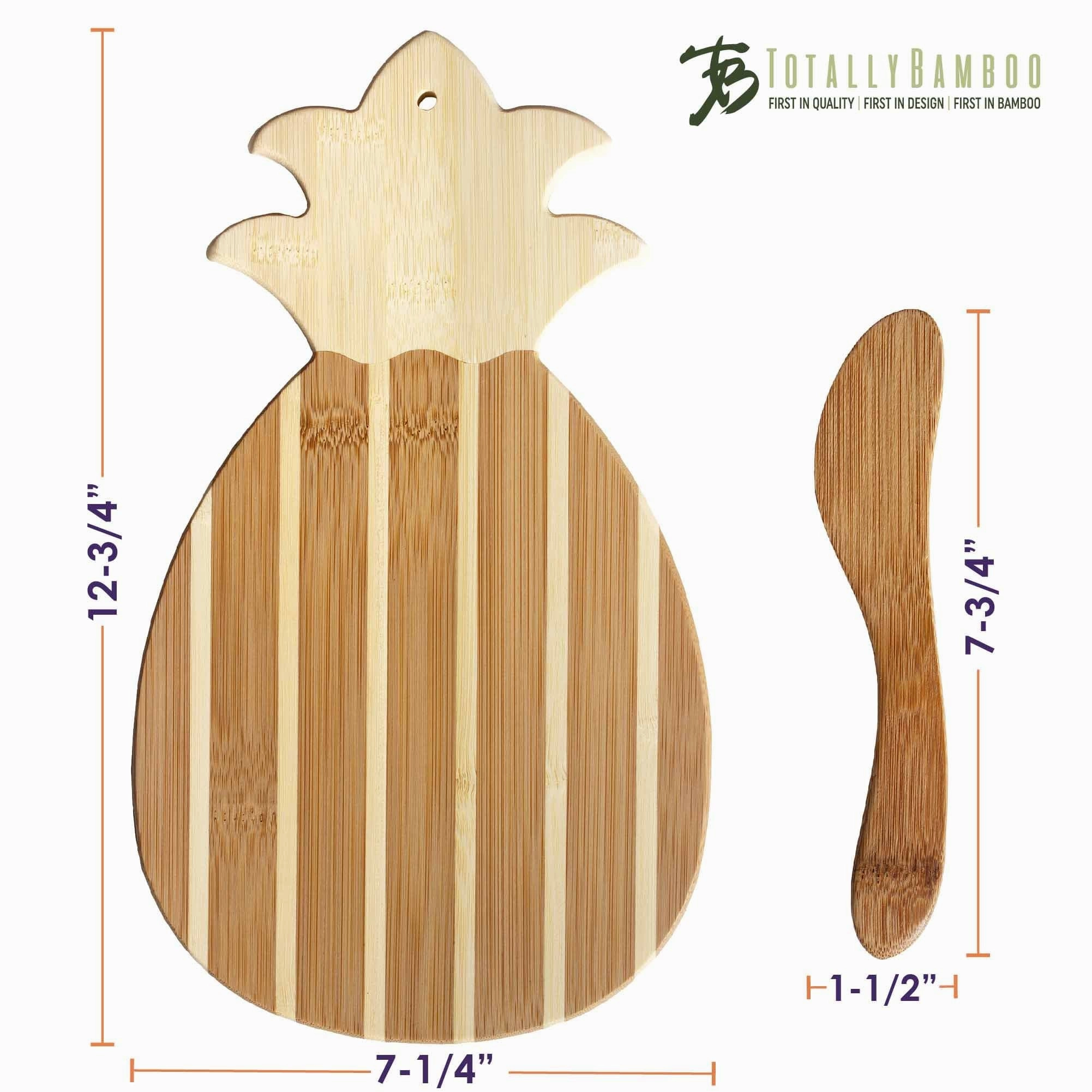 Pineapple Serving Board with Spreader Knife Gift Set