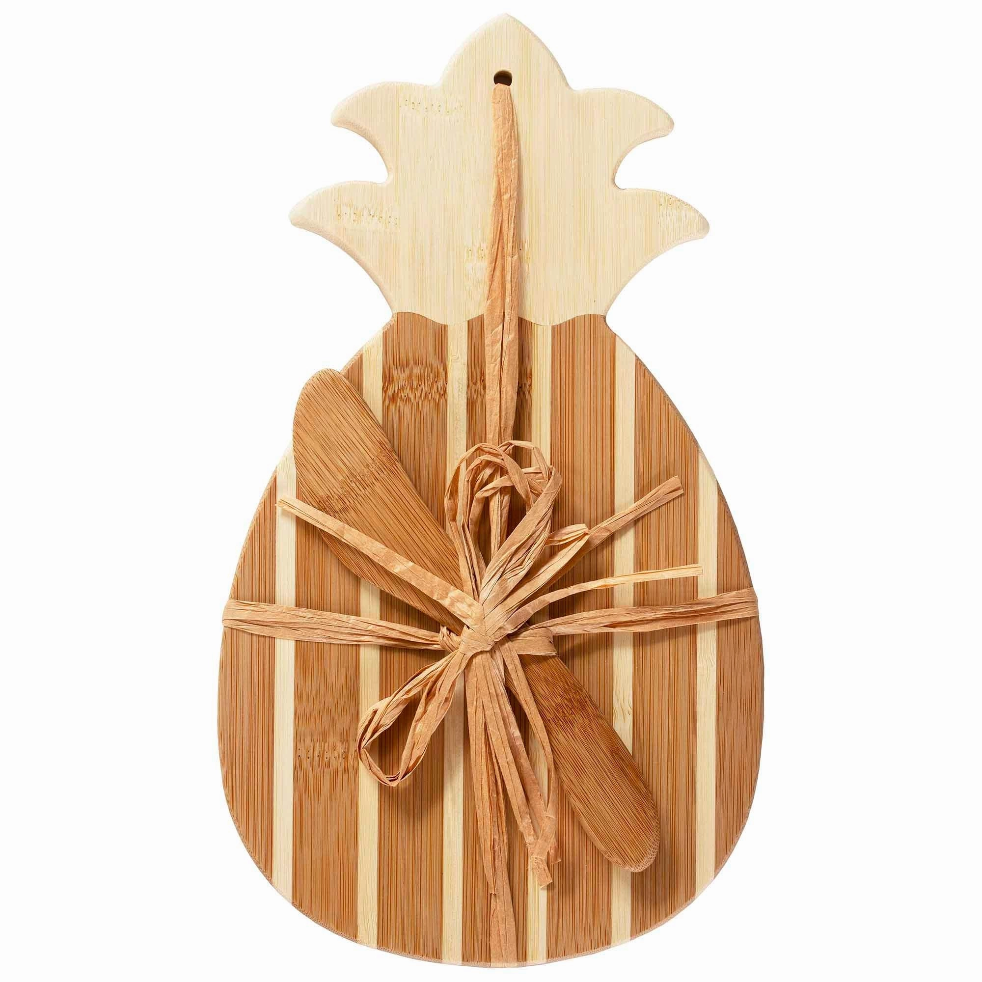 Pineapple Serving Board with Spreader Knife Gift Set