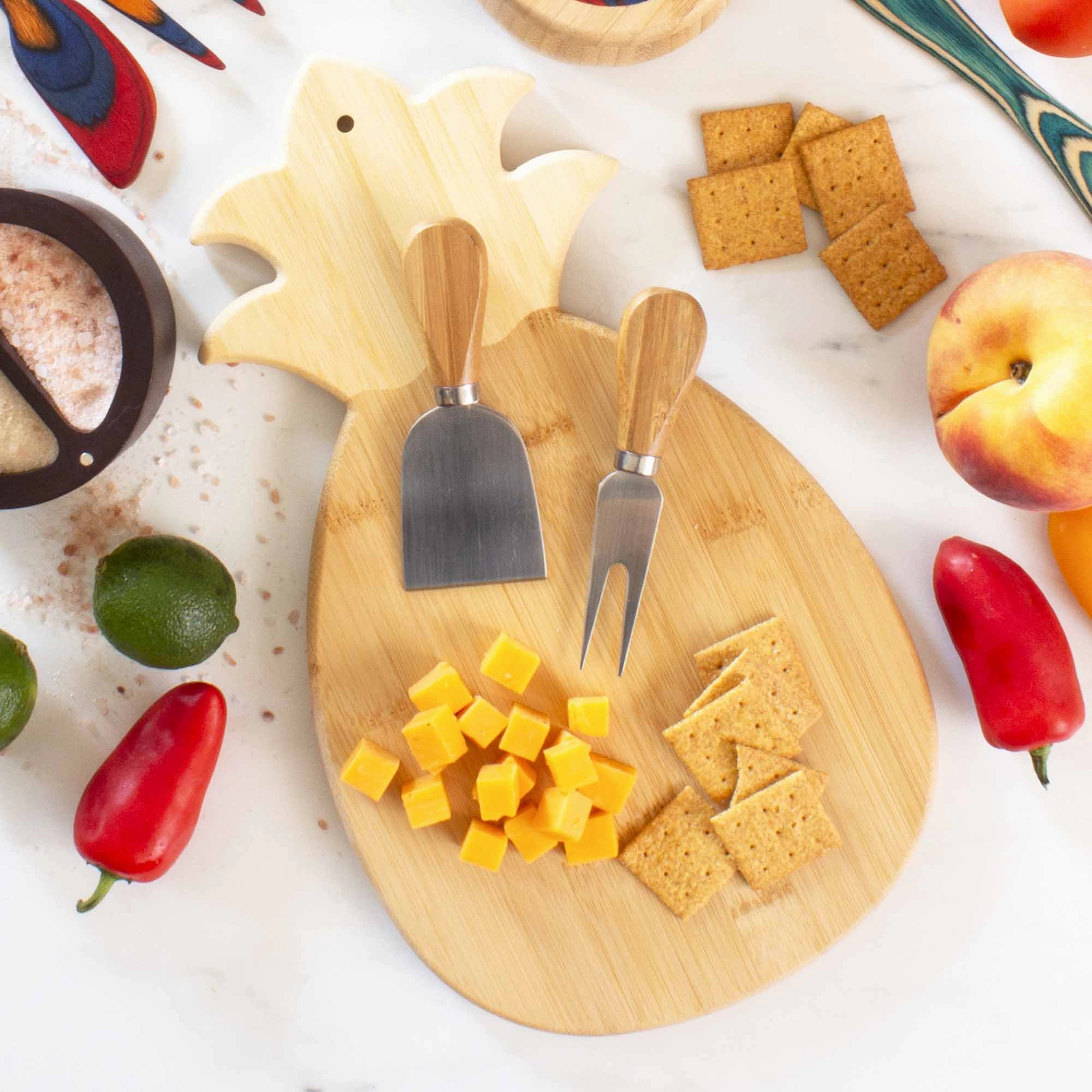 Pineapple Shaped Cutting Board, 14-3/8" x 7-1/2"