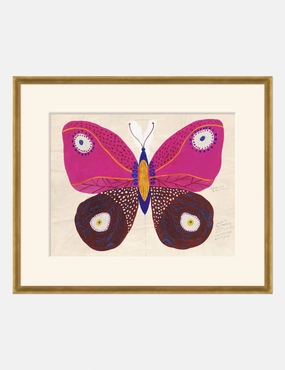 Pink Butterfly Print by Paule Marrot wall art,canvas print,home wall decor