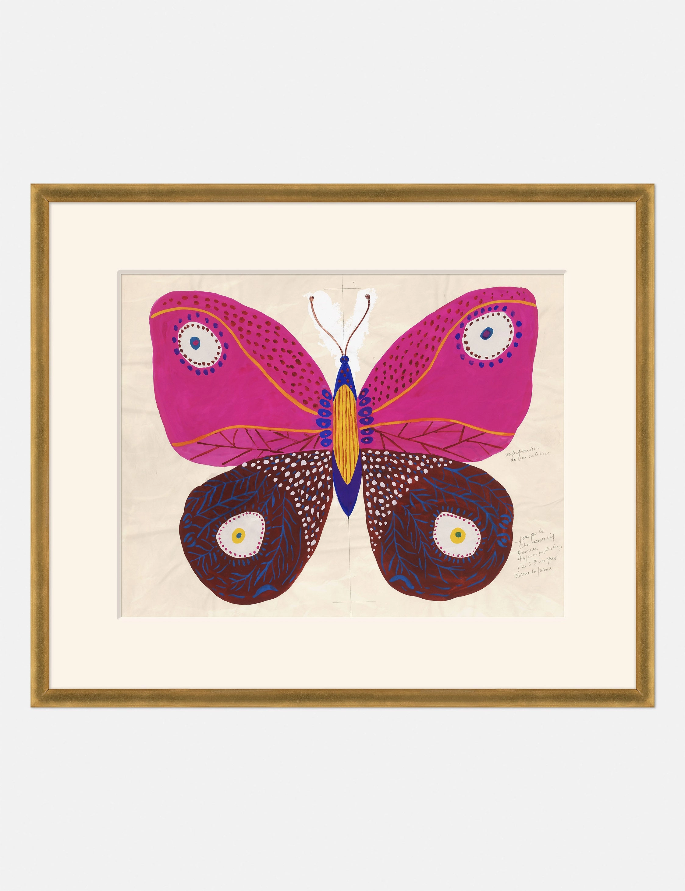 Pink Butterfly Print by Paule Marrot wall art,canvas print,home wall decor