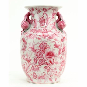 Pink Primrose Porcelain Decorative Vase vase,flower vase,home decoration