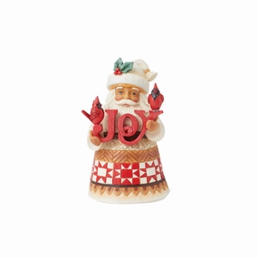 Pint Santa with JOY Sign Fig figurines,decorative figurines,home accents