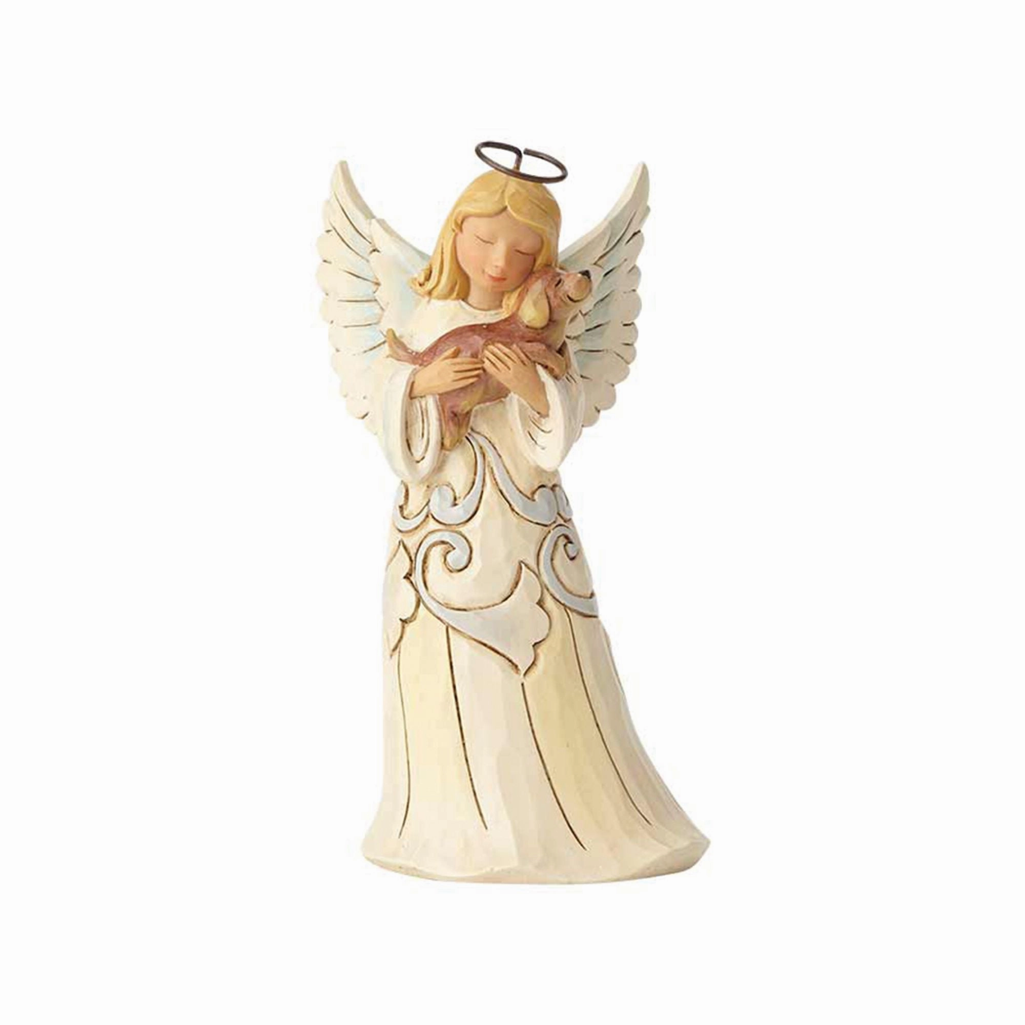 Pint Sized Angel with Dog figurines,decorative figurines,home accents