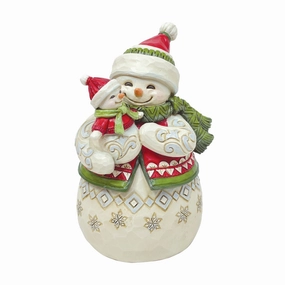 Pint Sized Snowmom w/Snowbaby figurines,decorative figurines,home accents