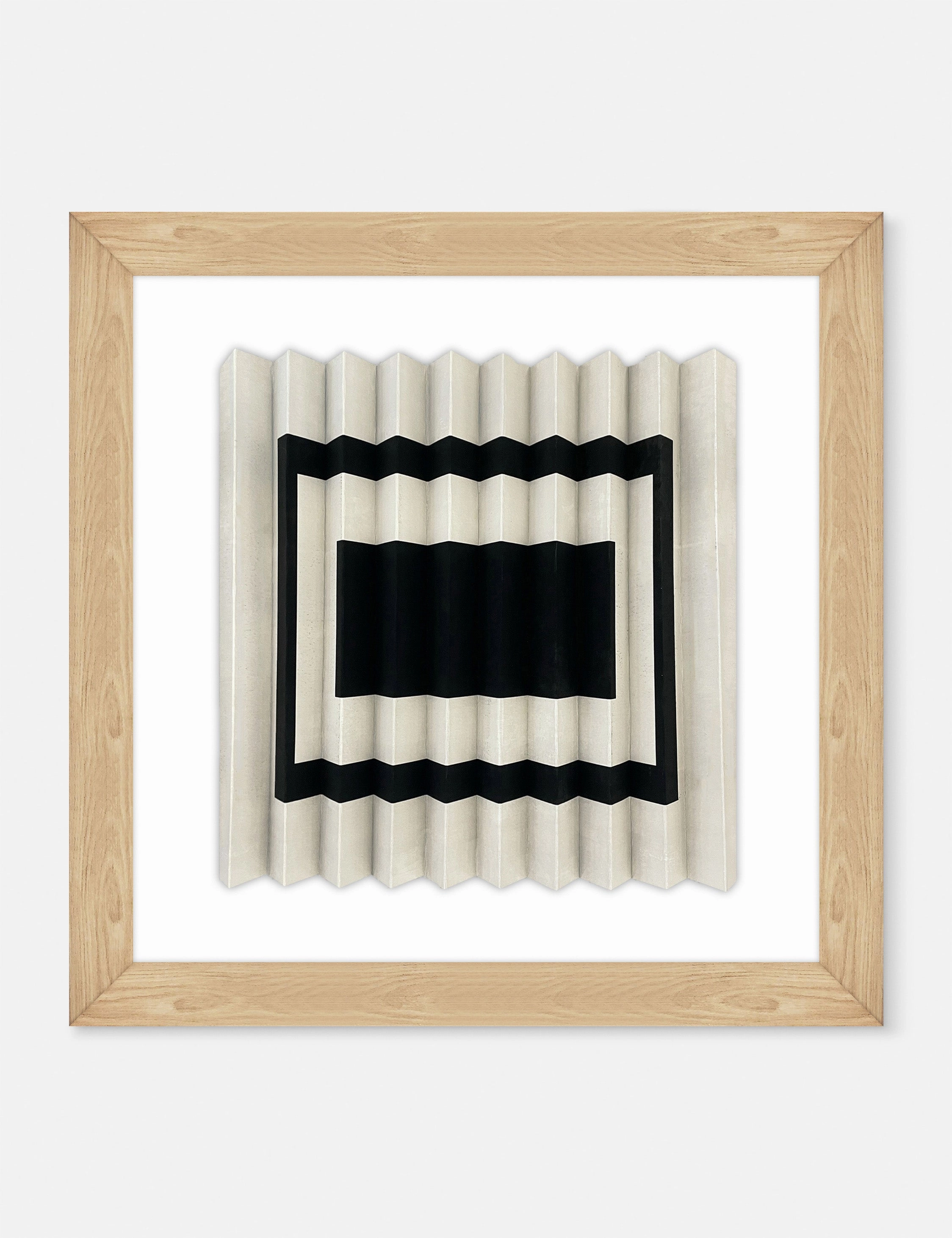 Pleated Rectangle by Bobby Berk wall art,canvas print,home wall decor