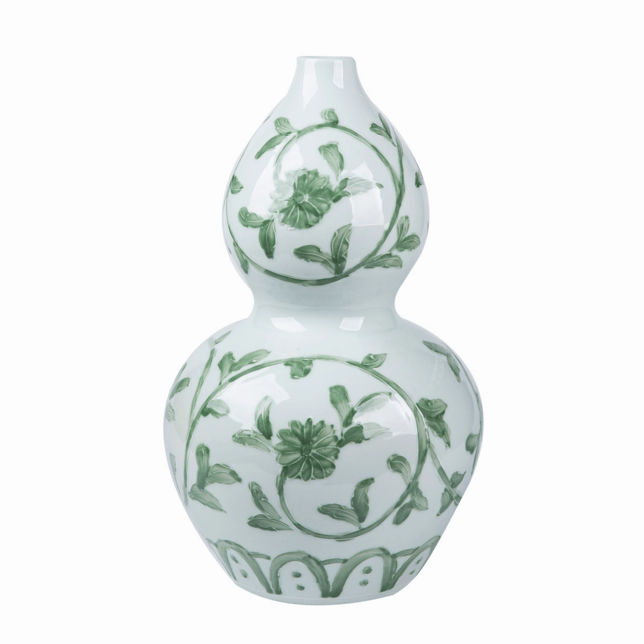 Porcelain Celadon Green Vine Gourd Vase vase,flower vase,home decoration