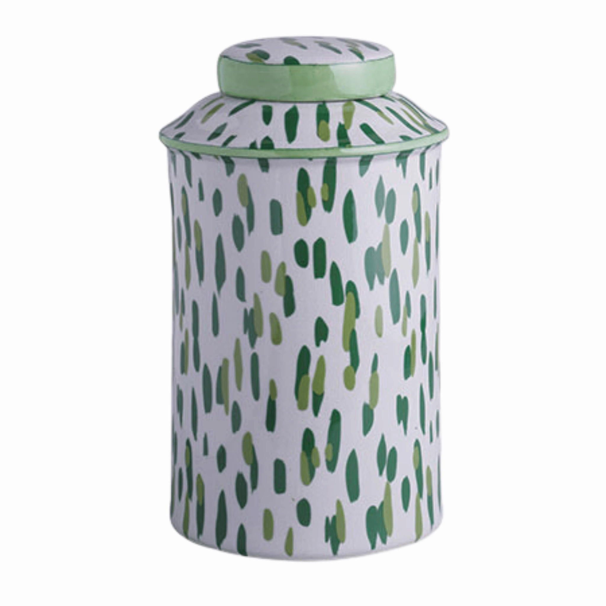 Porcelain Green & White Mill Reef Palm Jar vase,flower vase,home decoration