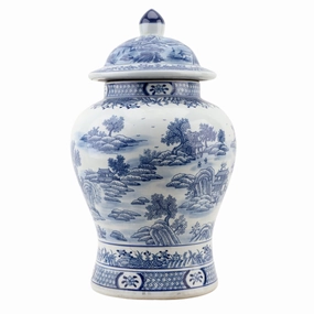 Porcelain Lidded Warrior Jar vase,flower vase,home decoration