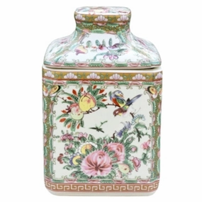 Porcelain Rose Medallian Candy Box vase,flower vase,home decoration