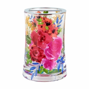 Porch & Den Sora Floral Burst Toothbrush Holder - multi toothbrush holder,bathroom cup,bathroom organizer