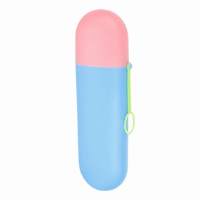Portable Toothbrush Case Toothbrush Holders Pink 7.87"x2.36"x1.38" toothbrush holder,bathroom cup,bathroom organizer