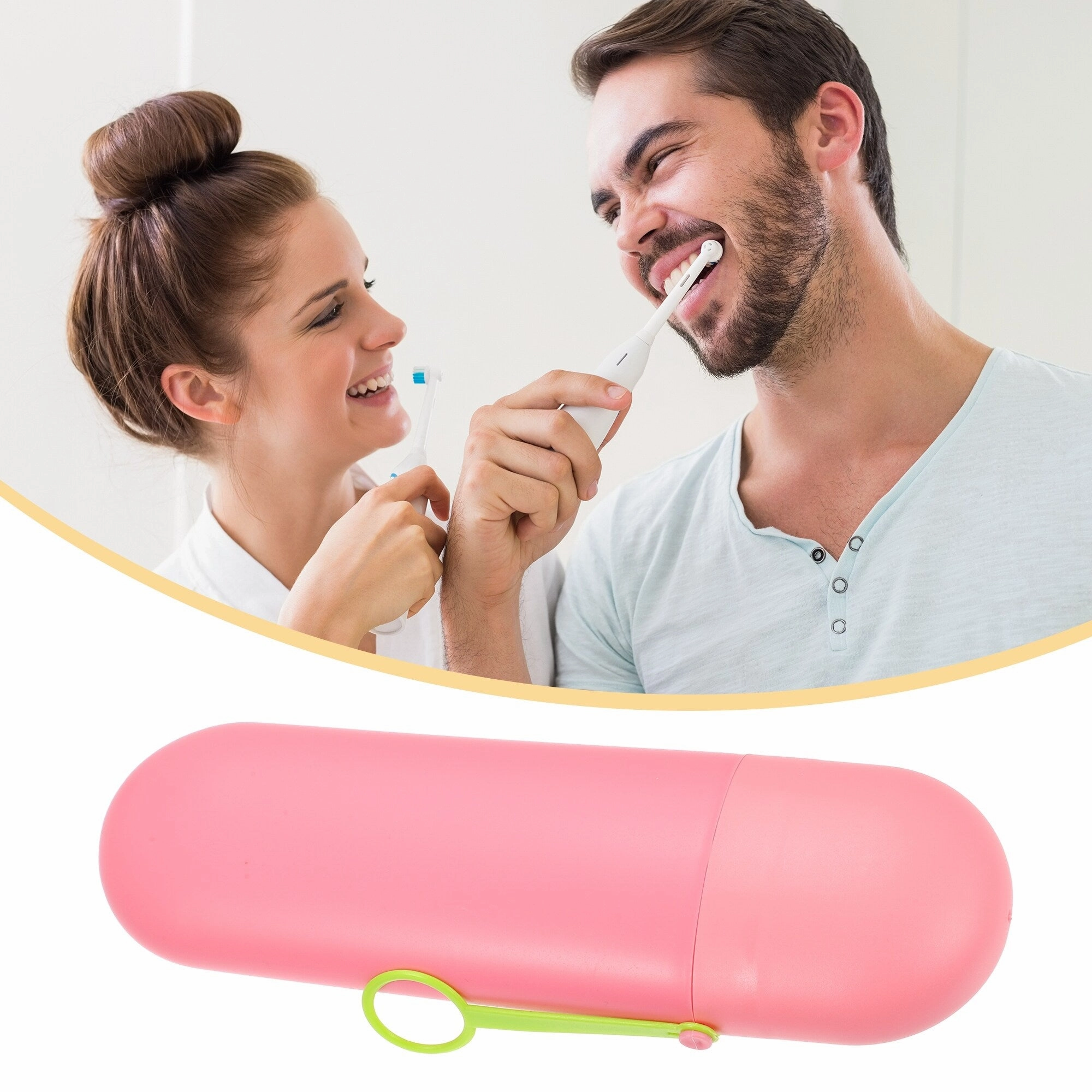 Portable Toothbrush Case Toothbrush Holders Pink 7.87"x2.36"x1.38"