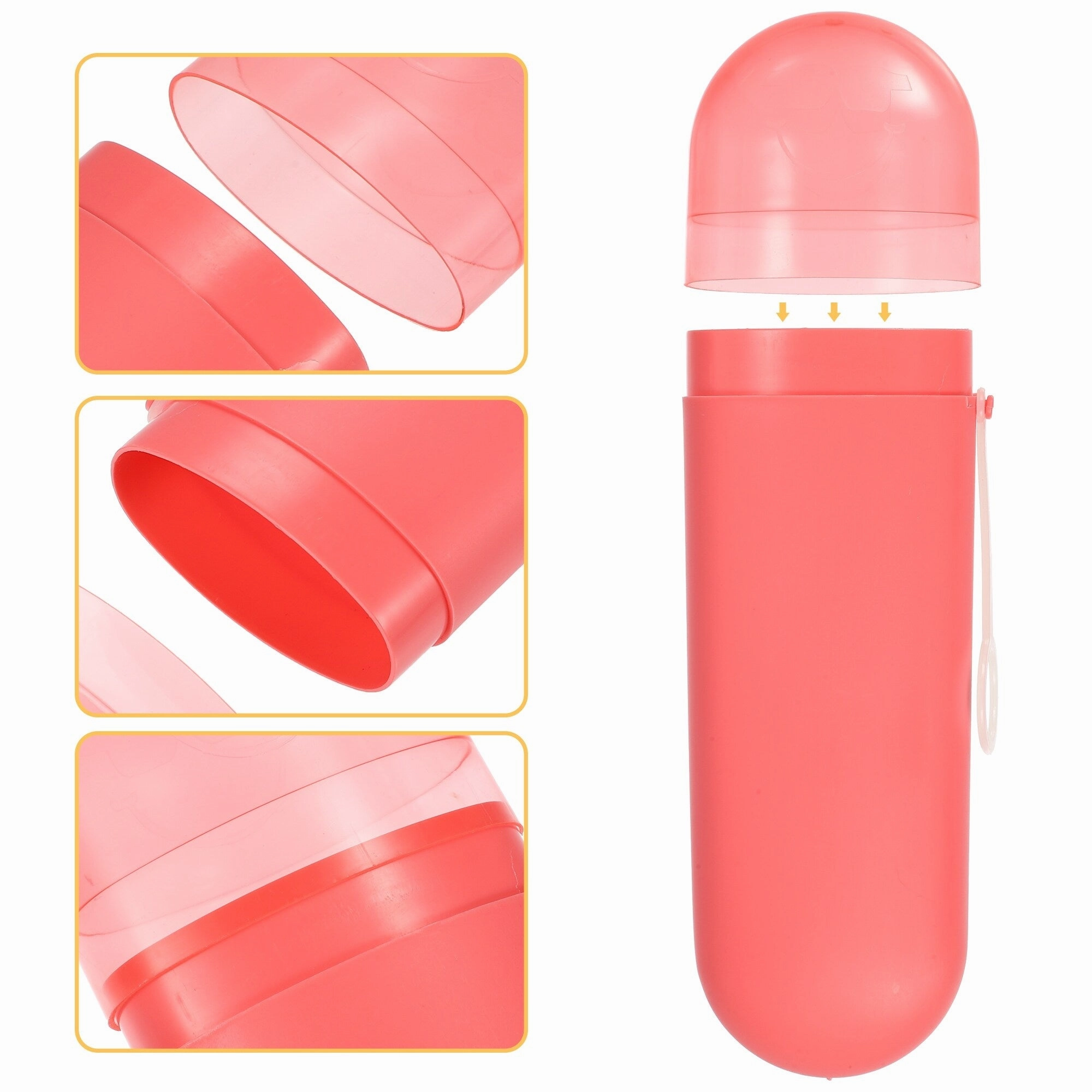 Portable Toothbrush Case with Hook Toothbrush Holders 8.07"x2.36"x1.38"