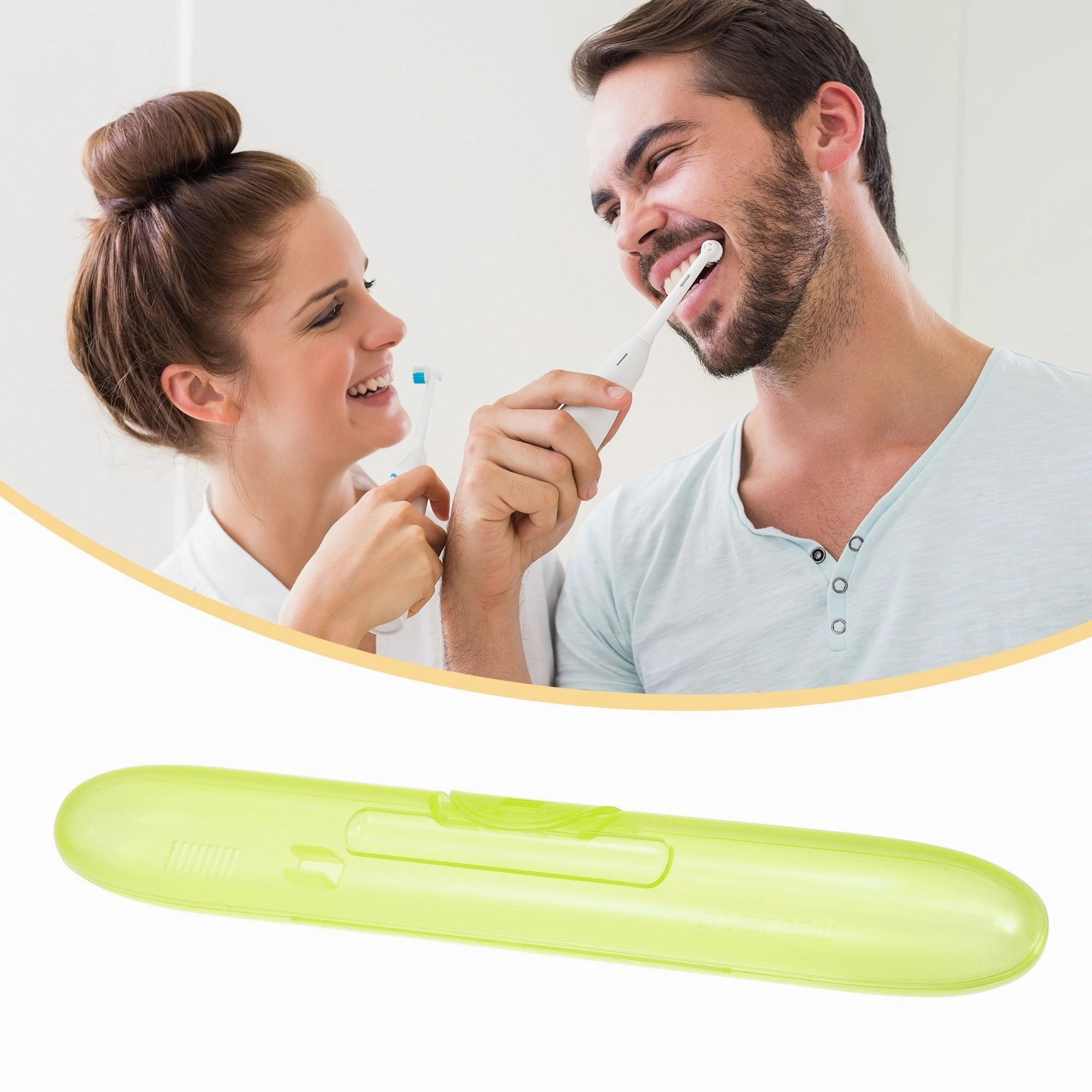 Portable Toothbrush Cases Toothbrush Holders Plastic 8.46"x1.18"x1.14"