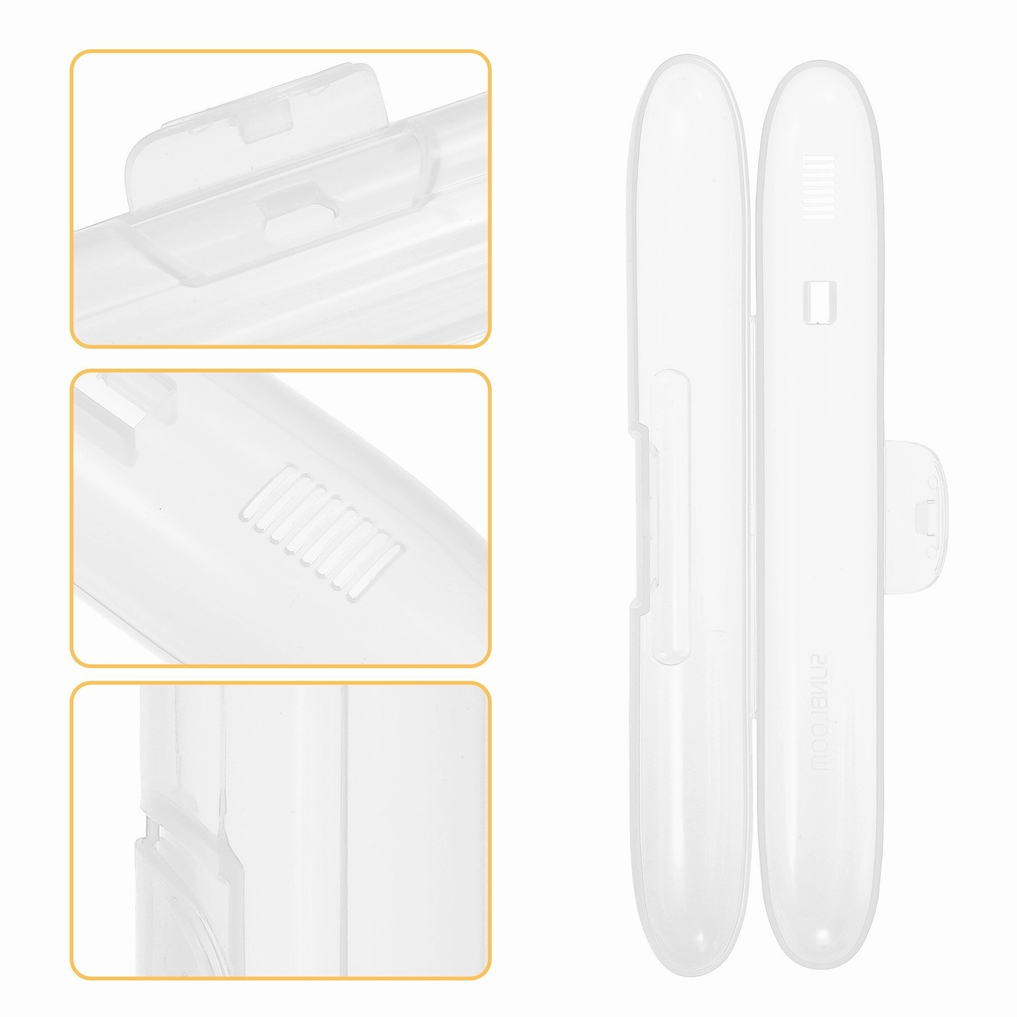 Portable Toothbrush Cases Toothbrush Holders Plastic 8.46"x1.18"x1.14"