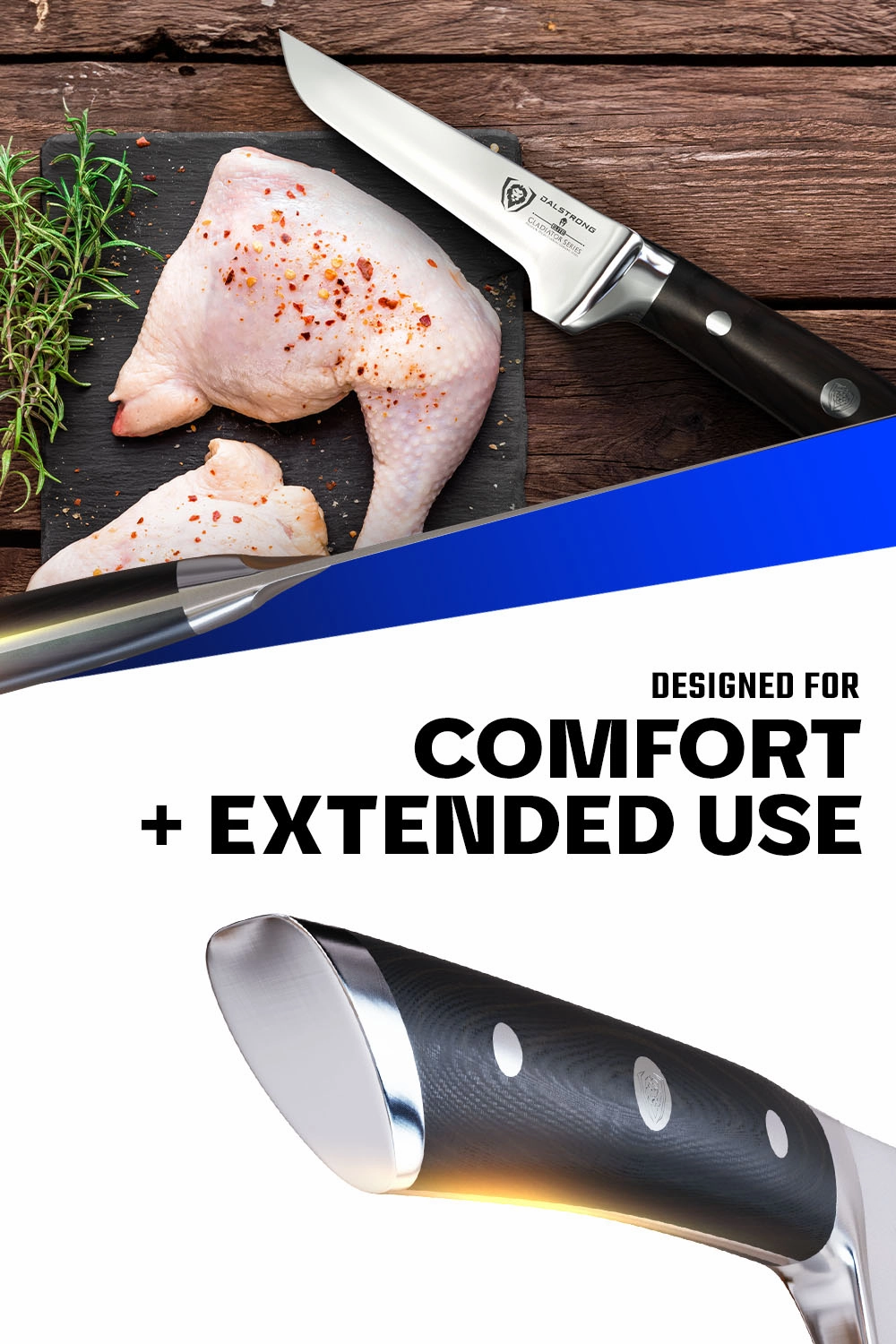 Poultry Boning Knife 3.75" | Gladiator Series | NSF Certified | Dalstrong 