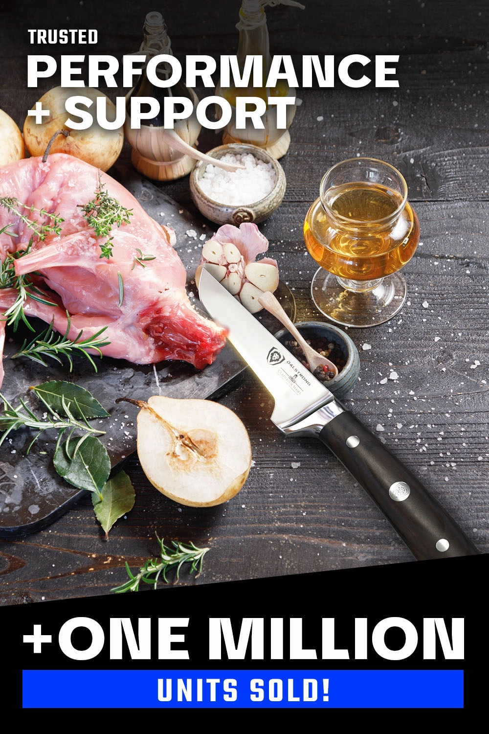 Poultry Boning Knife 3.75" | Gladiator Series | NSF Certified | Dalstrong 