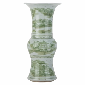 Princess Mantel Vase In Green vase,flower vase,home decoration