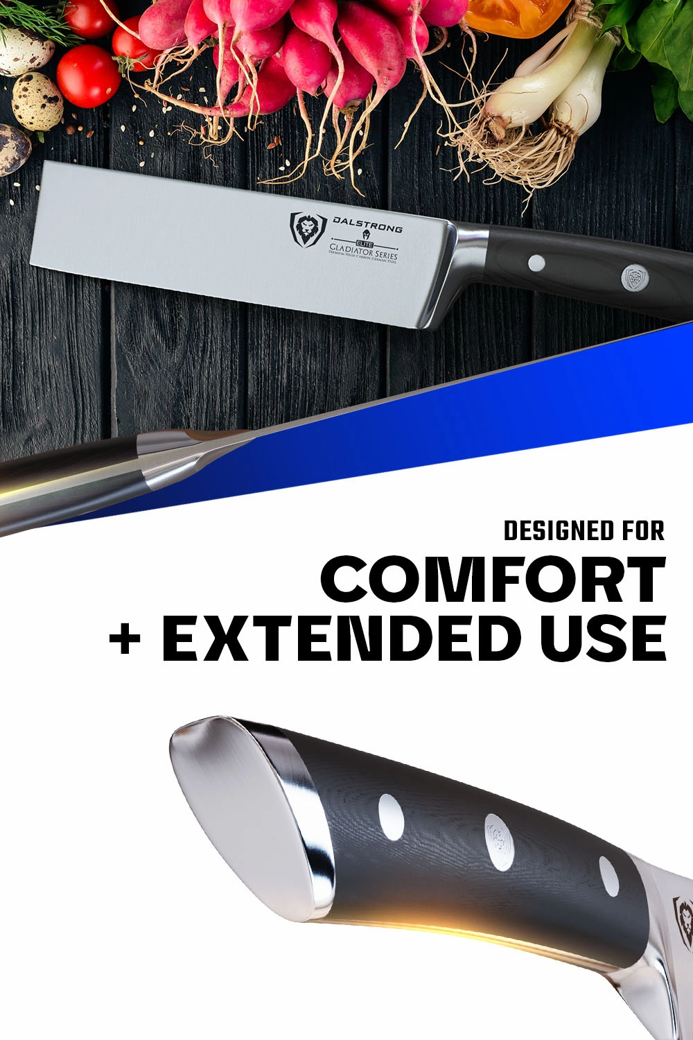 Produce Knife 6" | Gladiator Series | NSF Certified | Dalstrong 