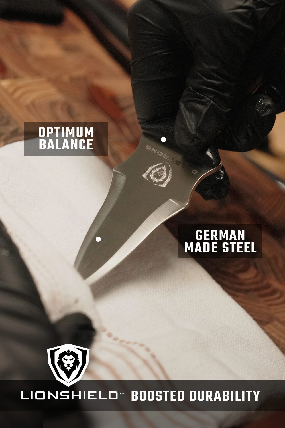 Professional Shellfish & Oyster Shucking Knife 3" | Gladiator Series | NSF Certified | Dalstrong 
