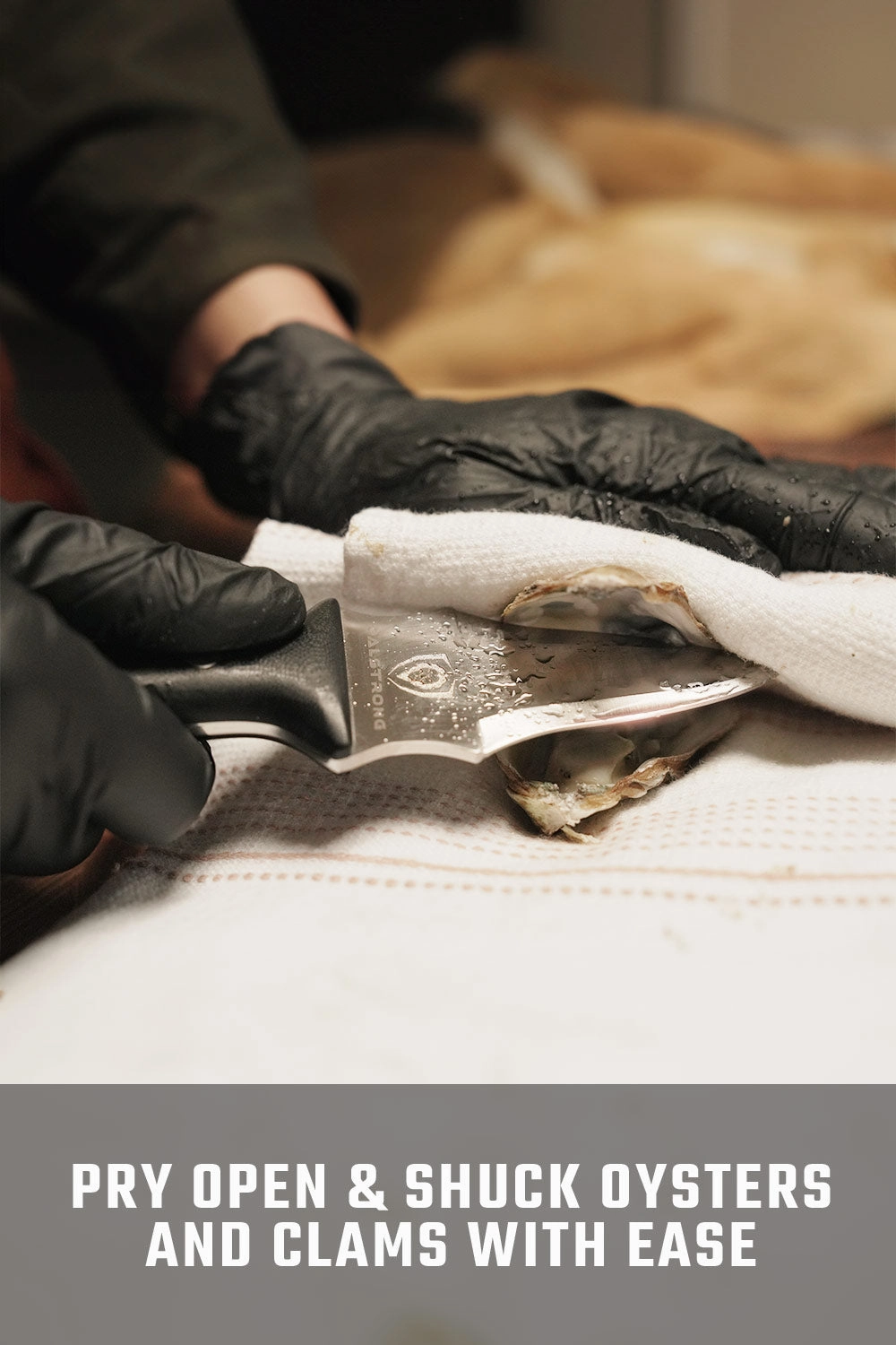 Professional Shellfish & Oyster Shucking Knife 3" | Gladiator Series | NSF Certified | Dalstrong 