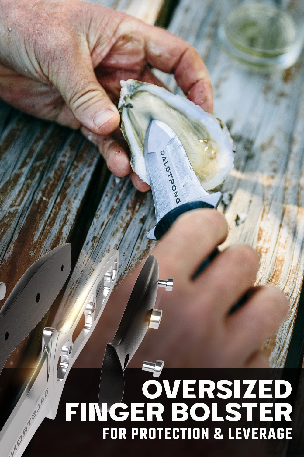 Professional Shellfish & Oyster Shucking Knife 3" | Gladiator Series | NSF Certified | Dalstrong 