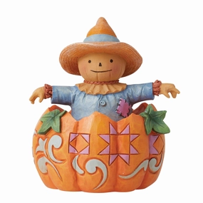 Pumpkin and Scarecrow Fig figurines,decorative figurines,home accents