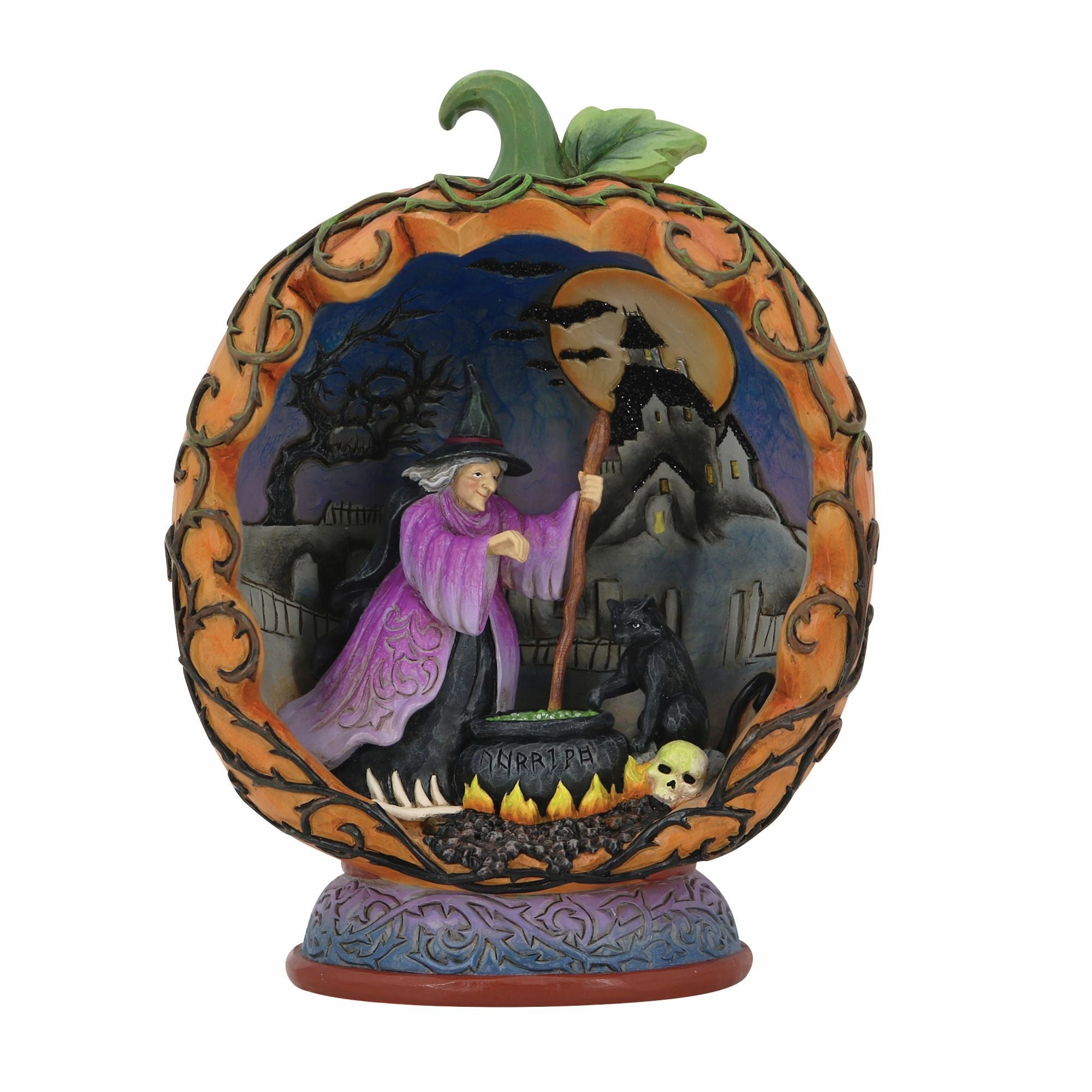 Pumpkin Diorama LED Figurine