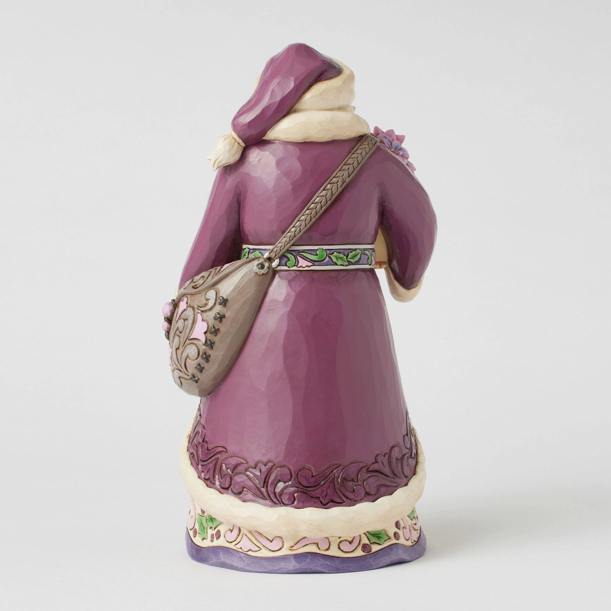 Purple Santa Figurine