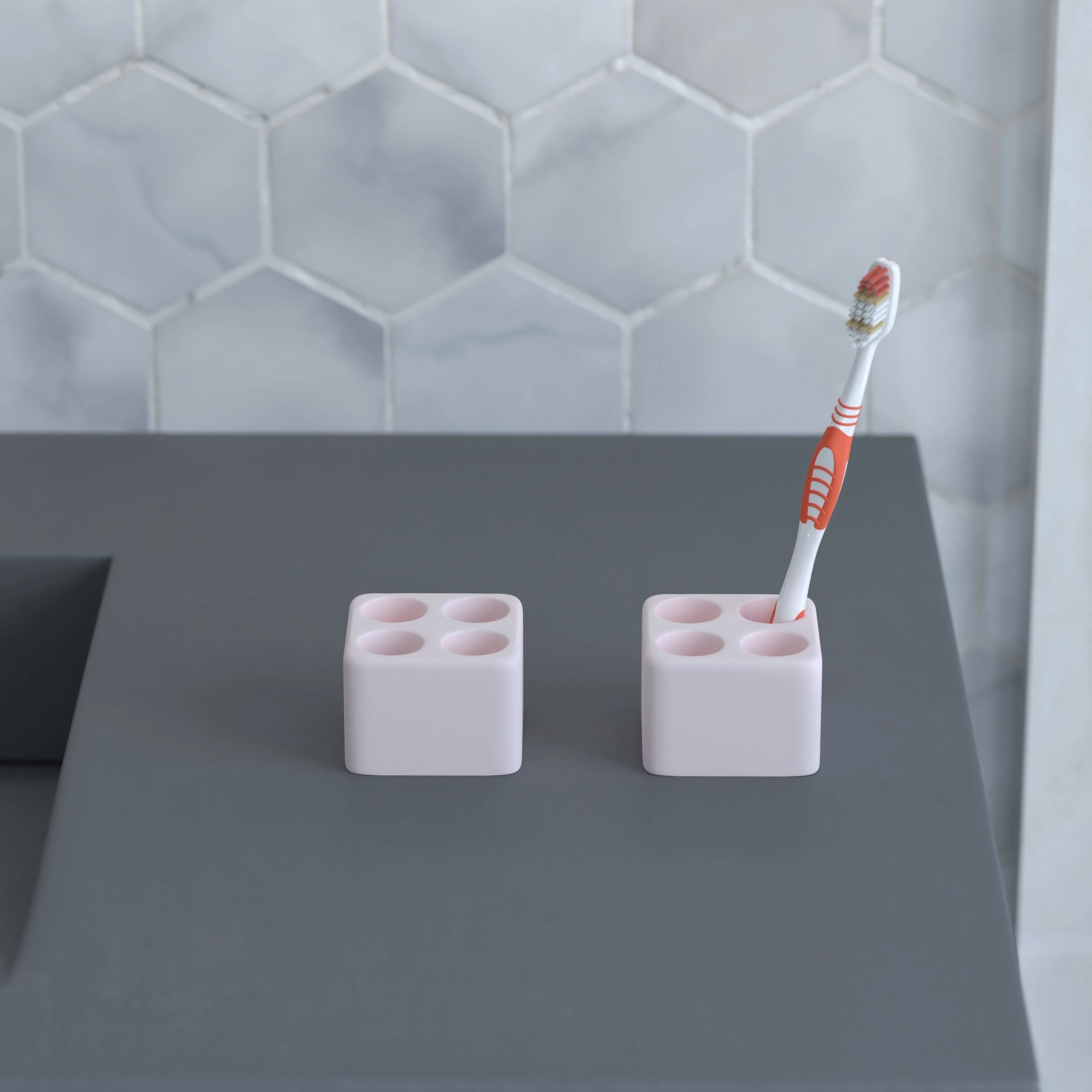 Quick Drying Diatomite Stone Toothbrush Holder - N/A
