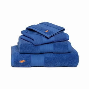 Ralph Lauren Player Iris Blue Towel bathroom essentials,bathroom accessories,bathroom set