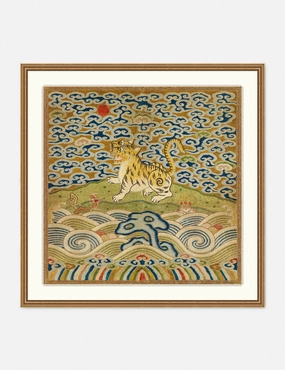 Rank Badge with Tiger Wall Art wall art,canvas print,home wall decor
